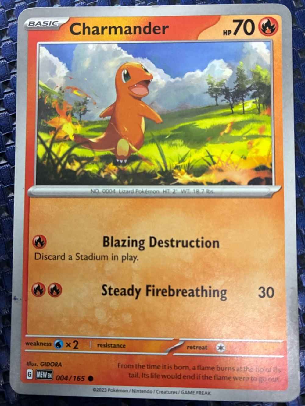 Charmander Pokémon Card - Basic - HP70